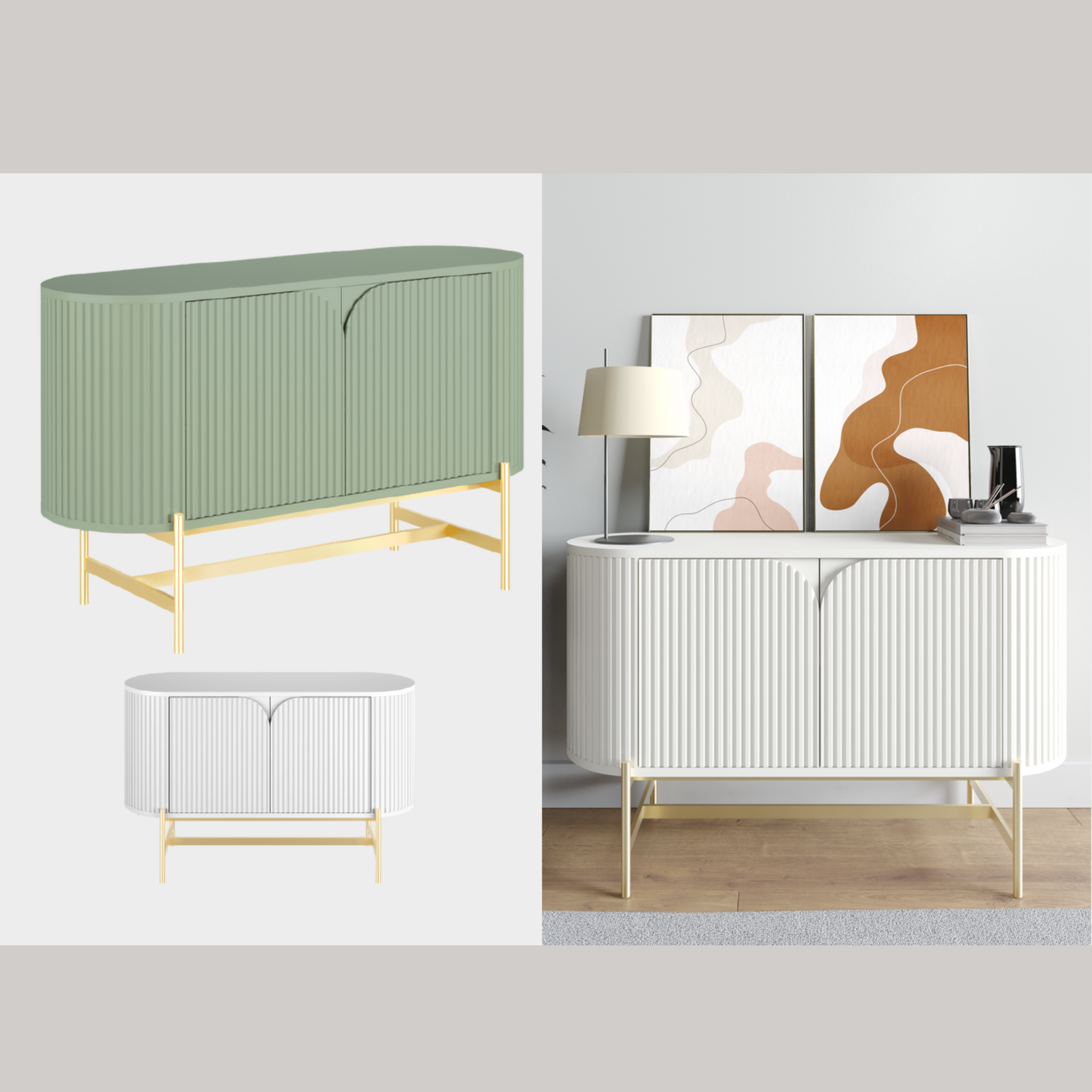 BUFFET ELIPSE RIPADO 1,20 METROS