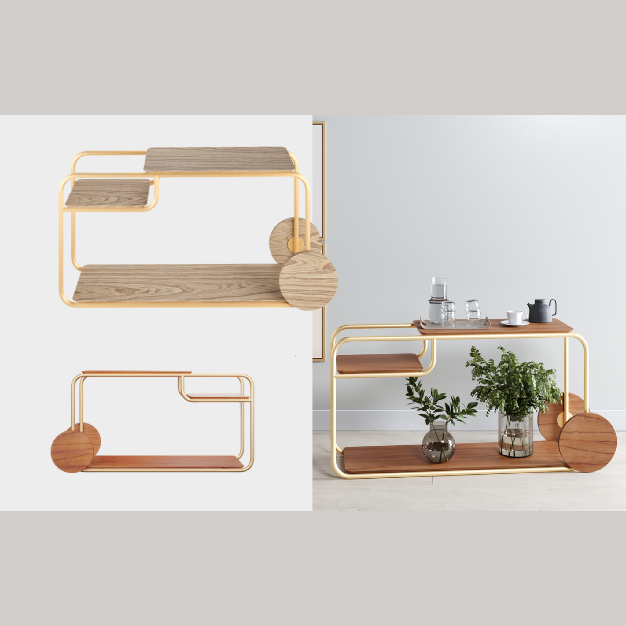 CARRINHO BAR FLOW 1,30 MT