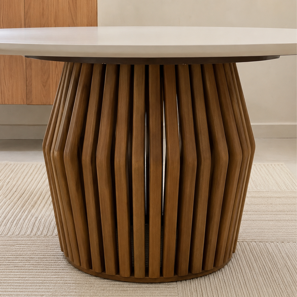 MESA DE JANTAR VIDEIRAS TAMPO GIRATÓRIO