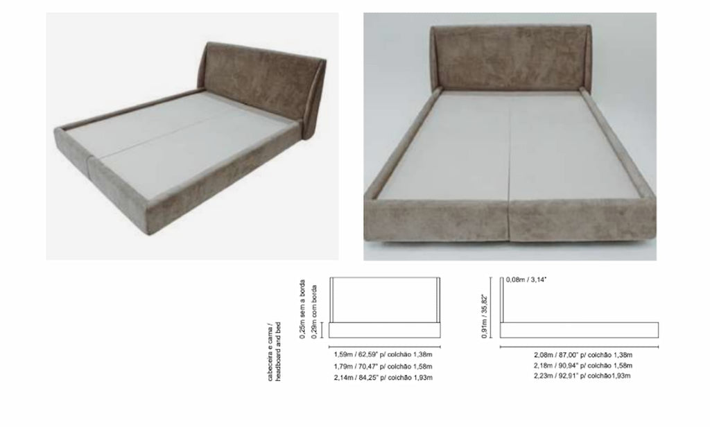 Cama com cabeceira CAMI