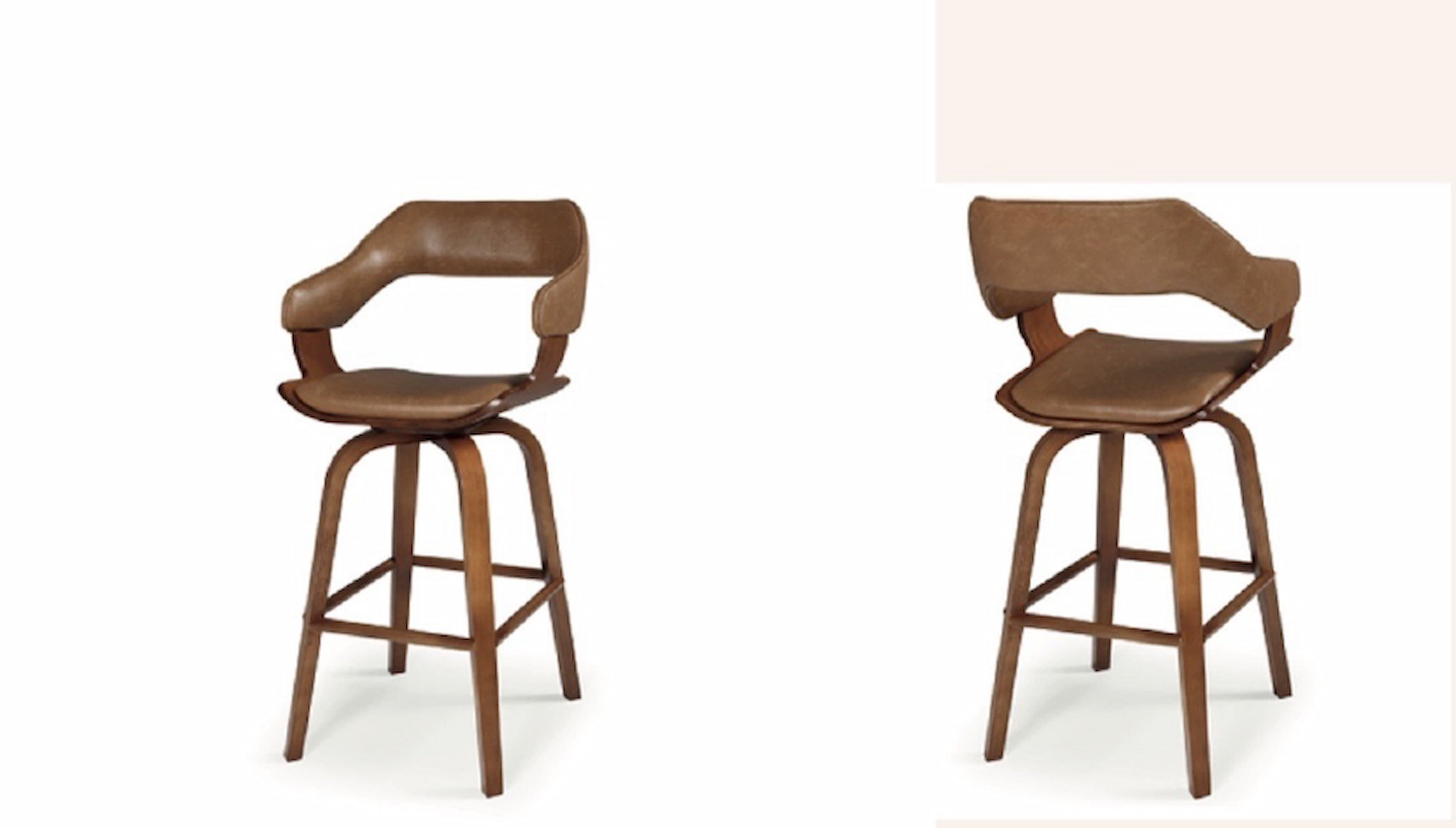 Banqueta Peruíbe Estofada giratória