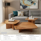 Conjunto de Mesa de Centro Flora