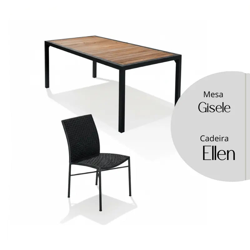 Mesa Gisele e Cadeira Ellen — Área Externa
