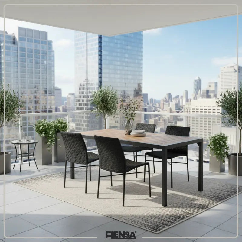 Mesa Gisele e Cadeira Ellen — Área Externa