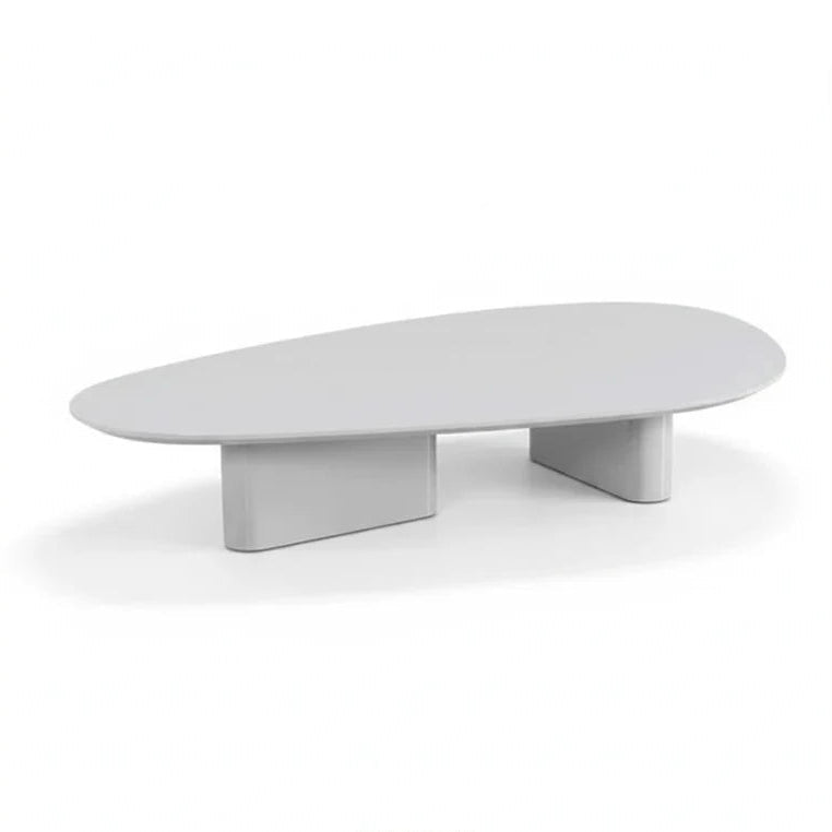 Mesa de Centro Âmbar CINAMOMO Natural | OFF WHITE Brilho
